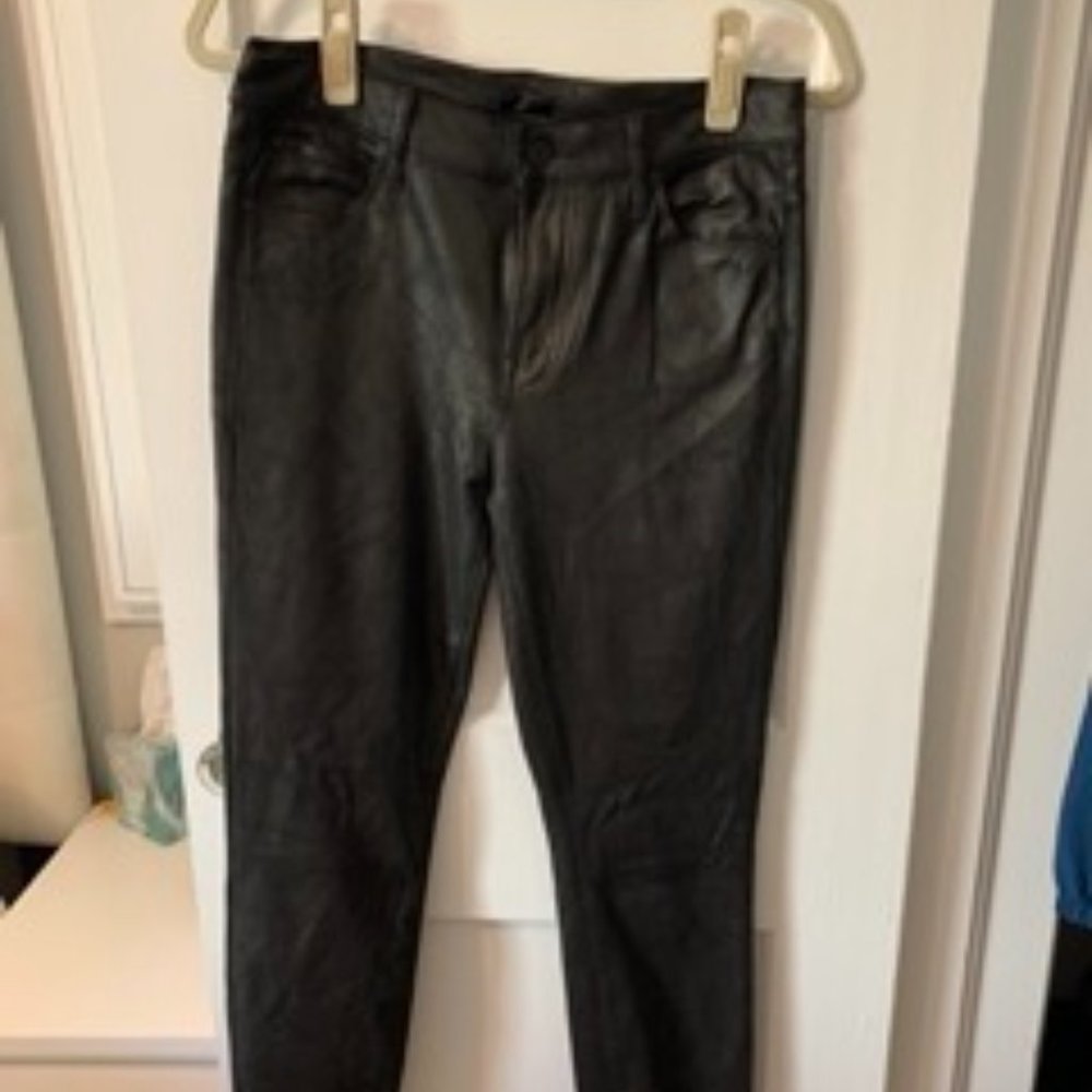 Mother Faux Leather Slim Fit Pants